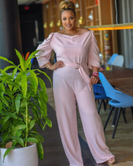 IN THE PINK CURVY GIRLS JUMPSUIT